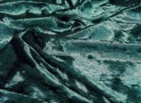Crushed Velvet Velour Fabric Material - BOTTLE